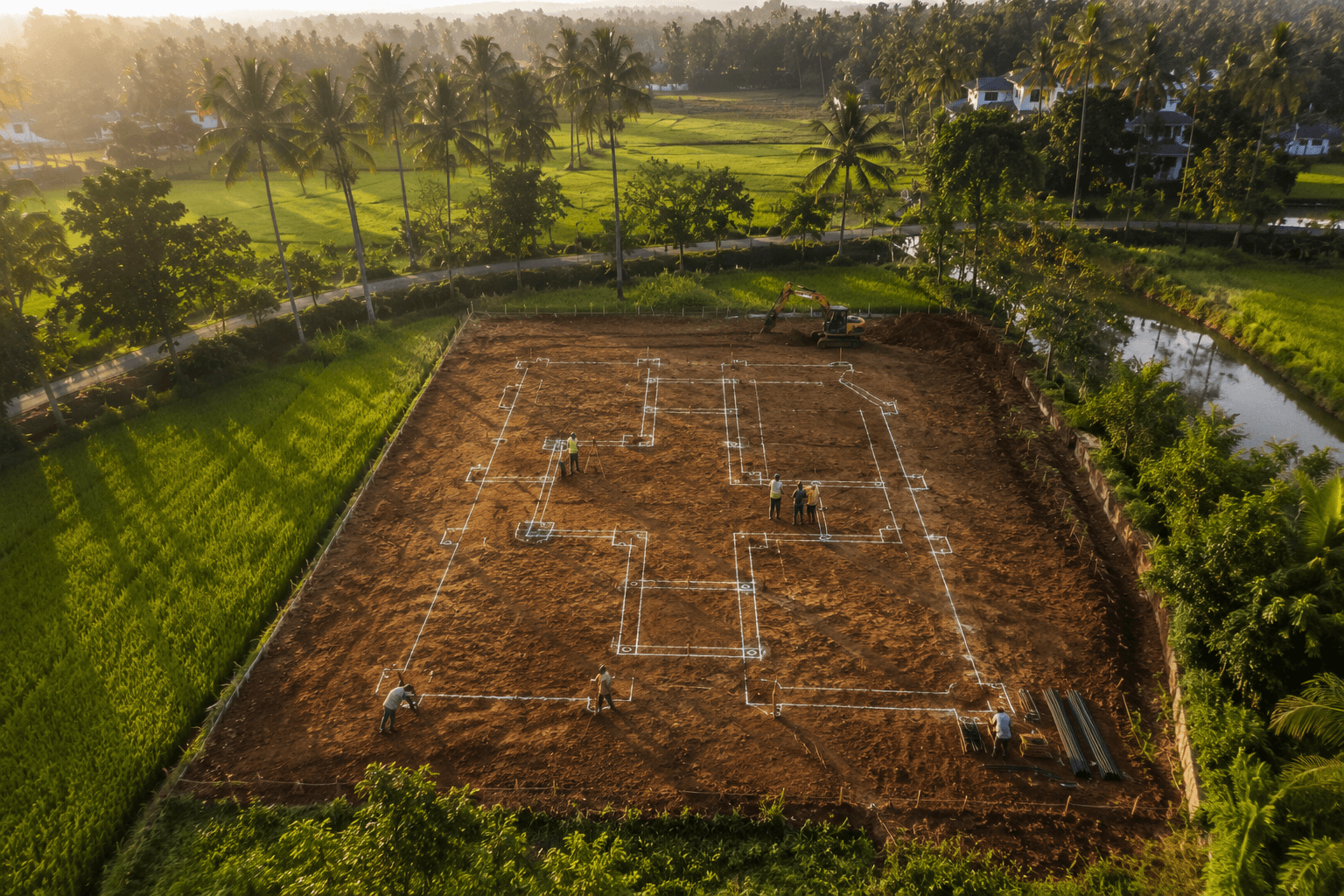 Tree roots distributing load through soil — the design principle behind PEN Foundation
