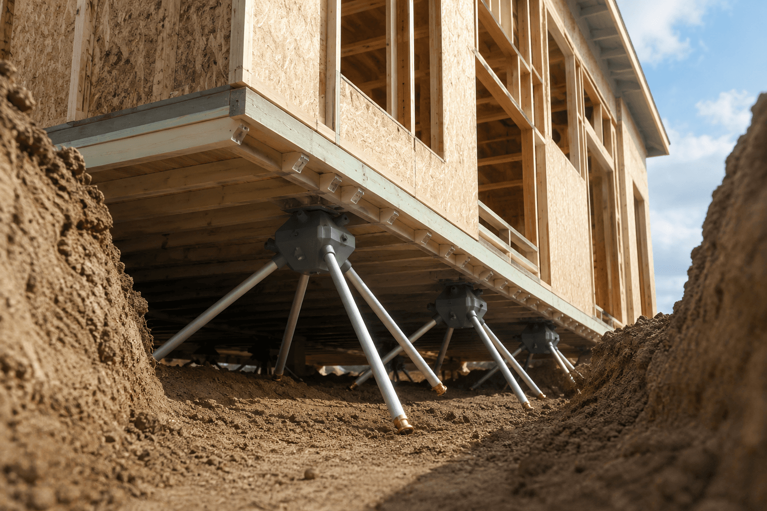 PEN Foundation system installed and validated on site